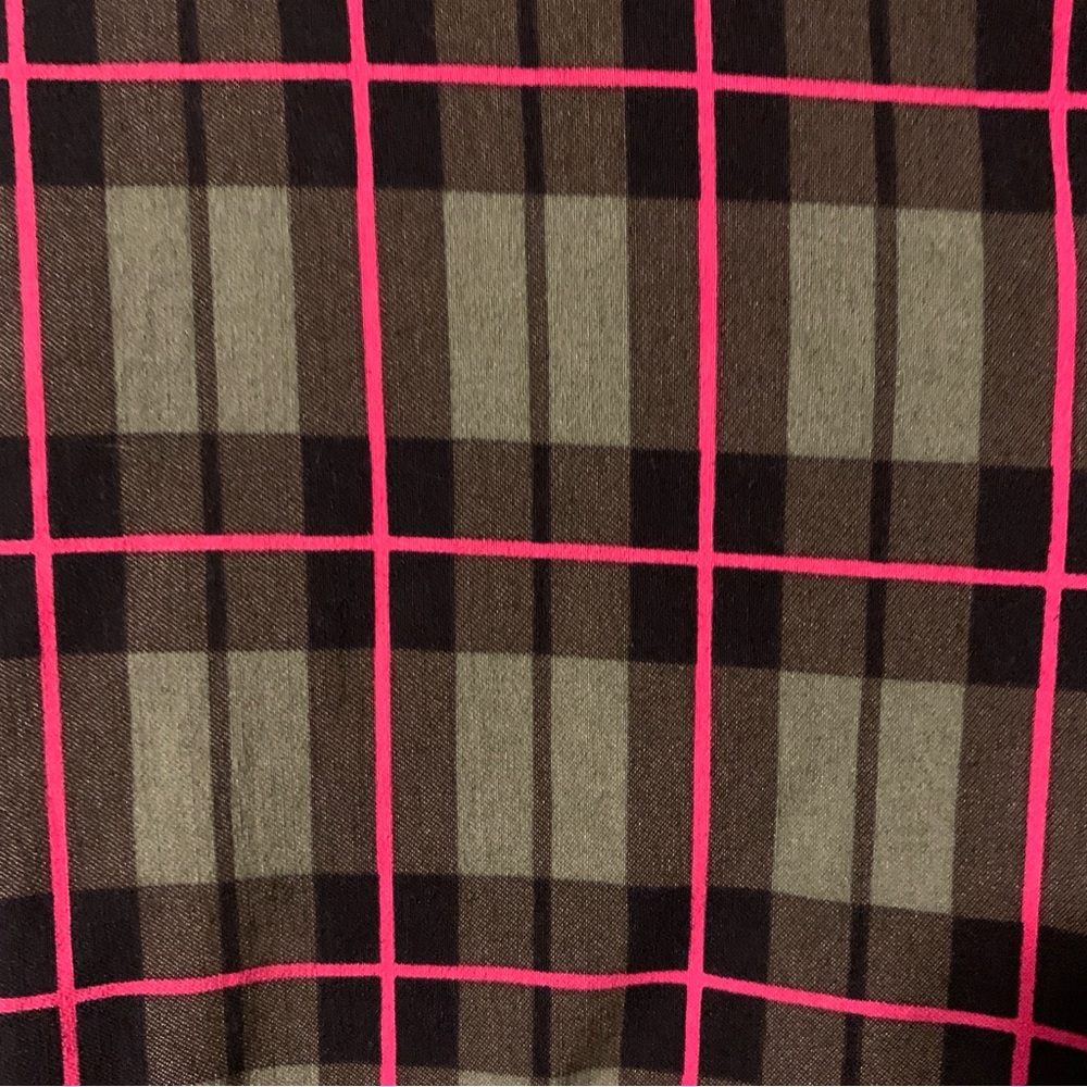 No Boundries pink green and black plaid pants size M (7-9) - Picture 4 of 6
